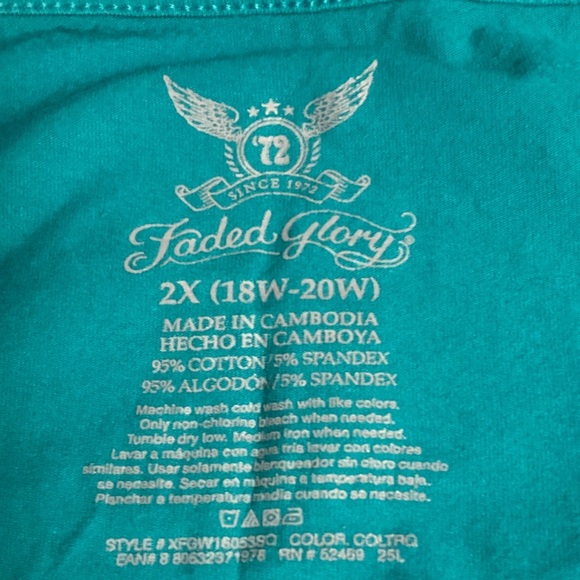 Faded Glory Turquoise Camisole - Picture 5 of 5